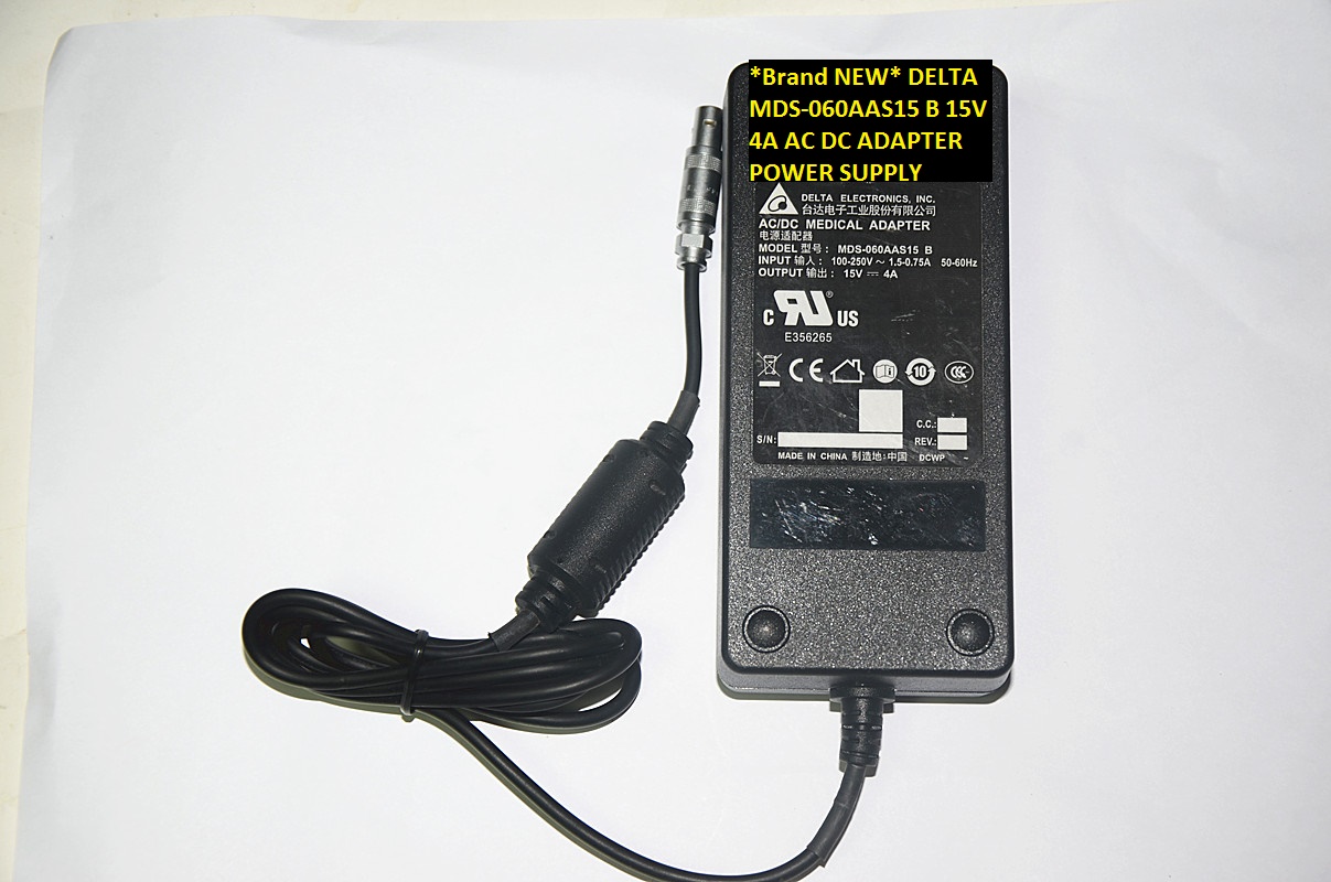 *Brand NEW* DELTA 15V 4A AC100-240V MDS-060AAS15 B AC DC ADAPTER POWER SUPPLY